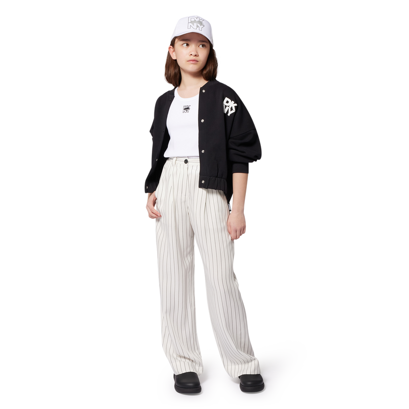 Wijde broek met streepjes DKNY 
                        GIRL