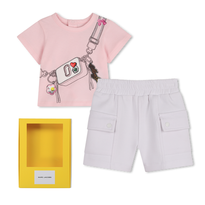 SET T-SHIRT EN KORTE BROEK MARC JACOBS UNISEX