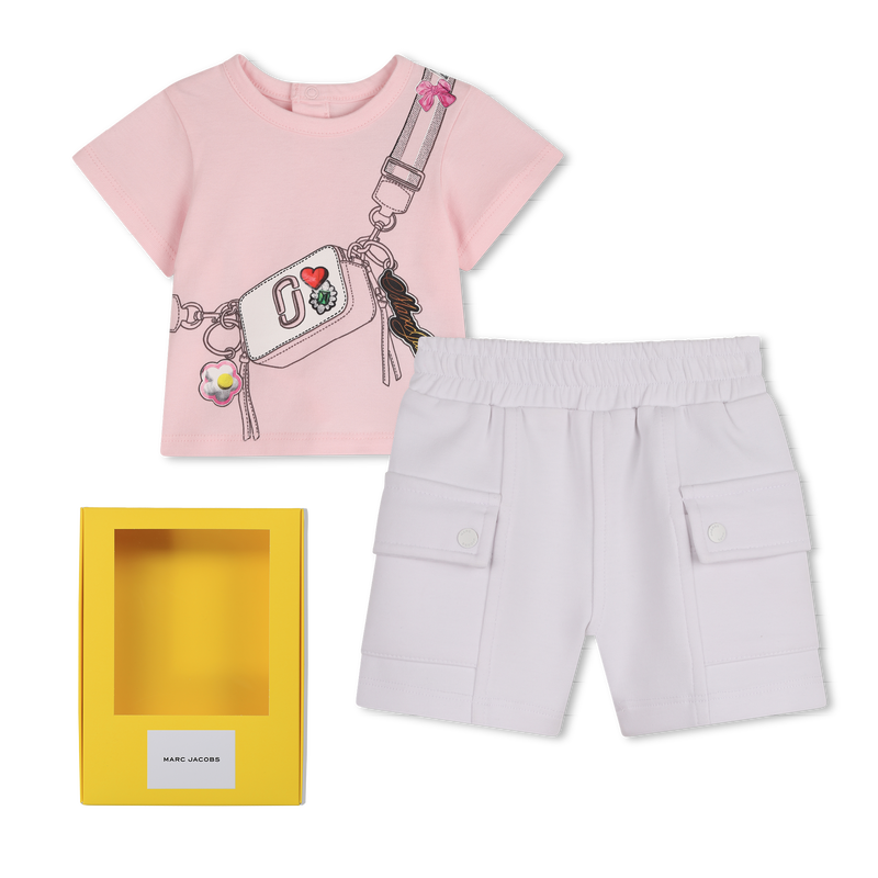 SET T-SHIRT EN KORTE BROEK MARC JACOBS 
                        UNISEX