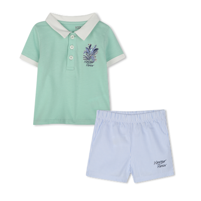 Katoenen polo en short KENZO KIDS BOY