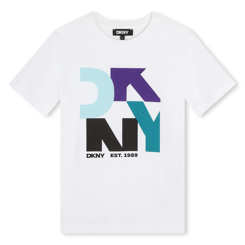 Katoenen T-shirt korte mouwen DKNY 
                        BOY