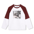 Tweekleurig T-shirt met print TIMBERLAND 
                    BOY