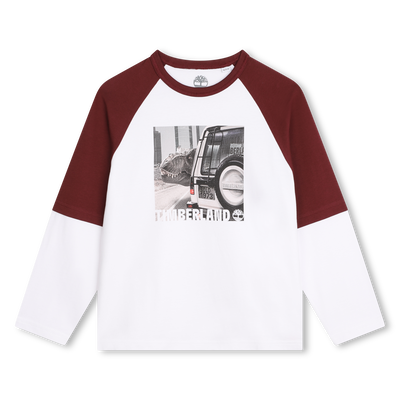 Tweekleurig T-shirt met print TIMBERLAND BOY