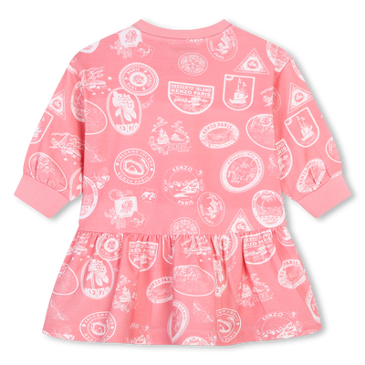 Jurk met lange mouwen KENZO KIDS GIRL