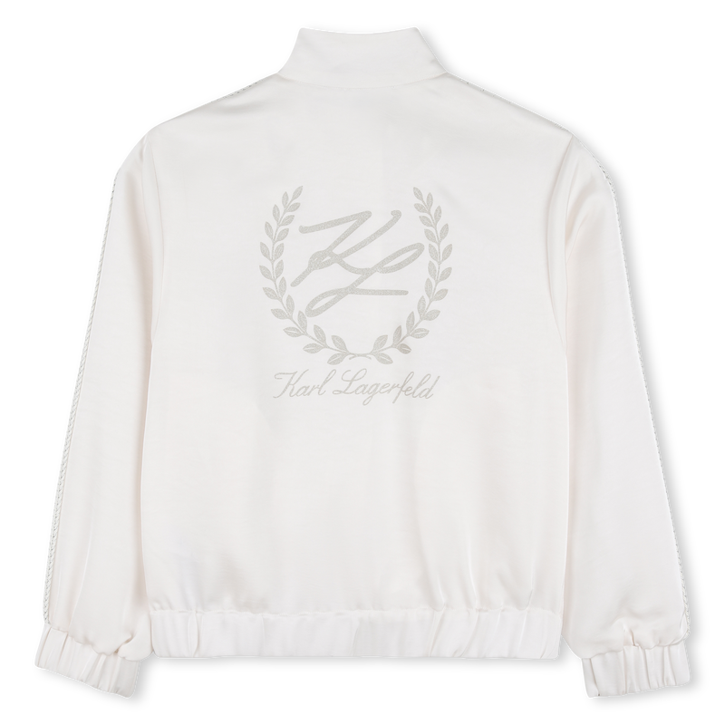 HOODIE MET RITS KARL LAGERFELD KIDS 
                        GIRL