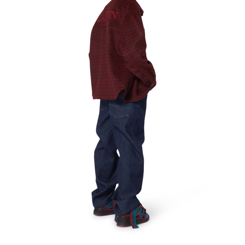 Fleece overhemd met print LANVIN 
                        BOY