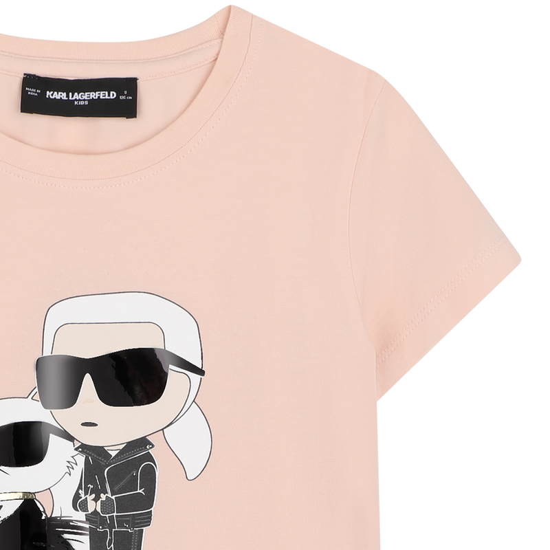 T-shirt met korte mouwen KARL LAGERFELD KIDS 
                        GIRL
