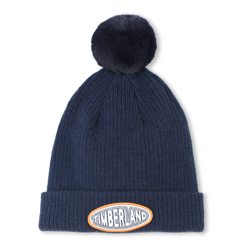 Fleece gebreide muts met pompon TIMBERLAND 
                        BOY