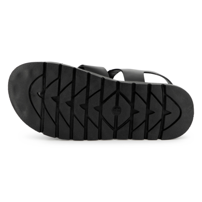 Leren sandalen met gesp KARL LAGERFELD KIDS 
                        GIRL