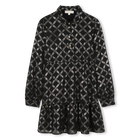 Polyester jurk met lange mouwen MICHAEL KORS 
                    GIRL