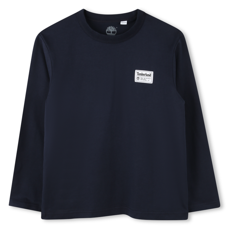 Effen T-shirt met label TIMBERLAND 
                        BOY