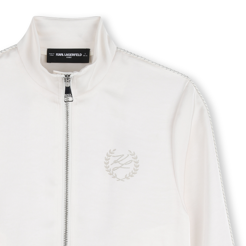 HOODIE MET RITS KARL LAGERFELD KIDS 
                        GIRL