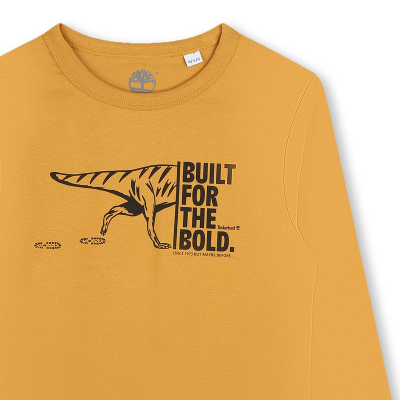 T-shirt met print en opschrift TIMBERLAND 
                        BOY