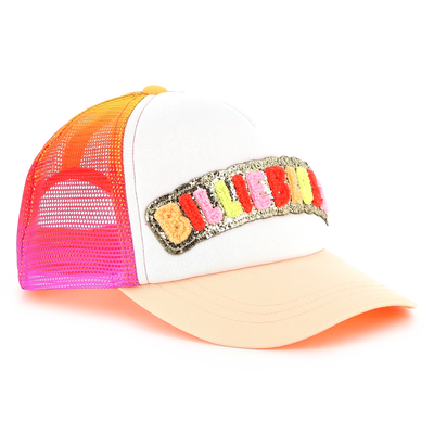 Pet met badge in boucl&eacute; BILLIEBLUSH GIRL
