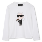 T-shirt met lange mouwen KARL LAGERFELD KIDS 
                    BOY