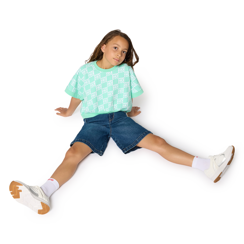 SNEAKERS MET VETERS HUGO 
                        GIRL