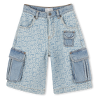 Spijkerbermuda met zakken MARC JACOBS 
                    BOY