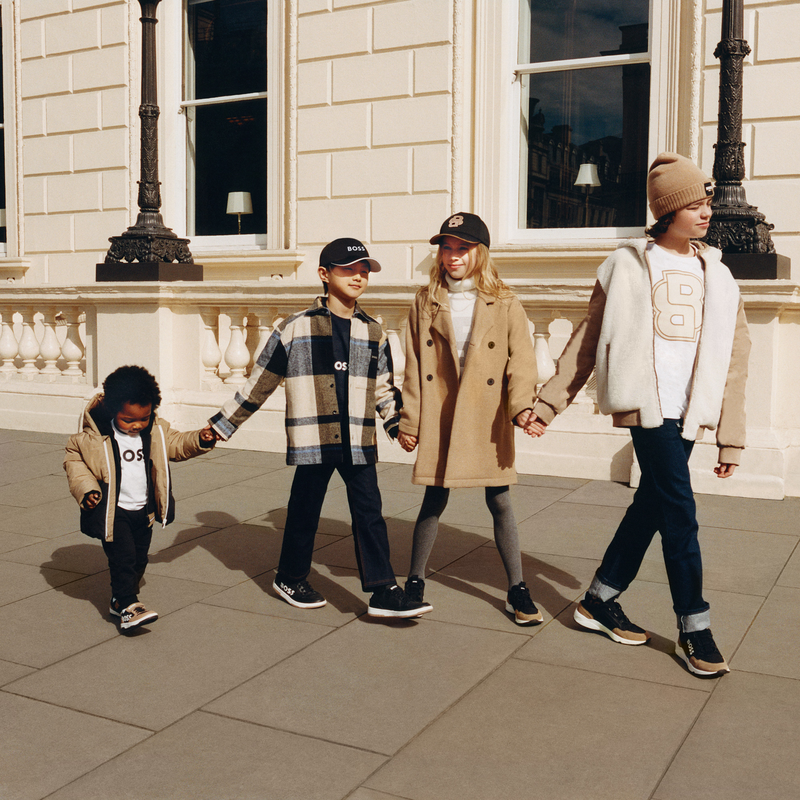 Katoenen T-shirt met logo BOSS 
                        BOY