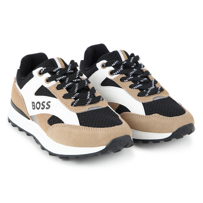 Leren sneakers met veters BOSS BOY