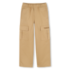 Broek met elastische taille, BEIGE, hi-res