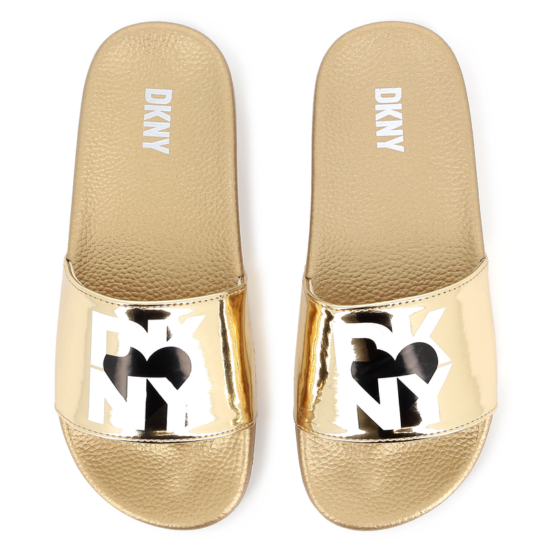 Lichtgewicht metallic slippers DKNY 
                        MEISJE