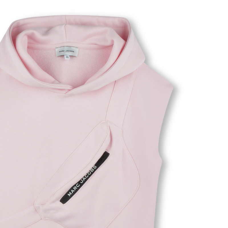 Mouwloze jurk met capuchon MARC JACOBS 
                        GIRL