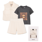 Cardigan, t-shirt en korte broek set TIMBERLAND 
                    BOY