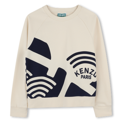 Fleece sweater van katoen KENZO KIDS BOY