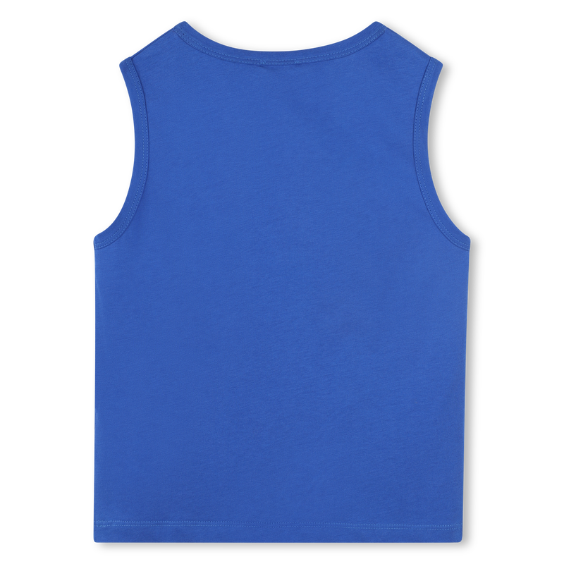 Katoenen tanktop met logo KENZO KIDS 
                        BOY