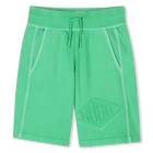 Fleece joggingbermuda, EILAND GROEN, hi-res