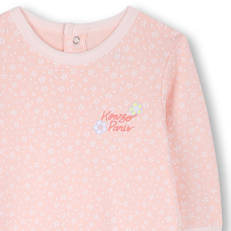 Katoenen pyjama met drukknopen KENZO KIDS 
                        GIRL