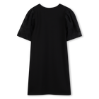 Feestjurk in 2 materialen DKNY 
                    GIRL