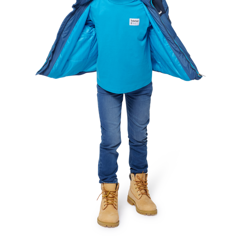 Effen T-shirt met label TIMBERLAND 
                        BOY
