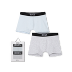 Set van 2 jersey boxershorts, SPIKKELGRIJS, hi-res