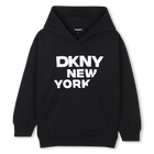 Sweatshirt met reli&euml;f-print, ZWART, hi-res