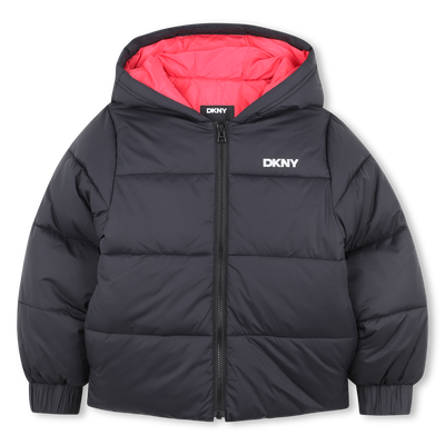 Donsjack met capuchon DKNY MEISJE