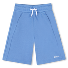 Effen fleece bermuda, GIRBLUE, hi-res