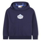 Fleece hoodie, MARINE, hi-res