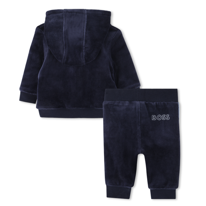 Tweedelig setje van velours BOSS 
                        BOY