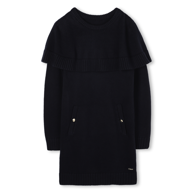 Gebreide cape jurk CHLOE 
                        GIRL