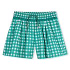 Korte broek met ruitjesprint KIDS AROUND 
                    GIRL