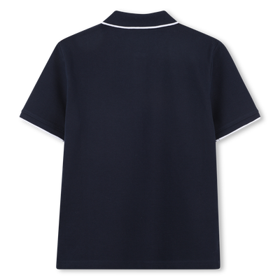 Katoenen polo met rechte snit BOSS BOY