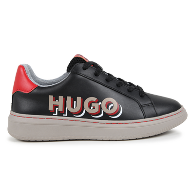 Leren sneakers met veters HUGO BOY