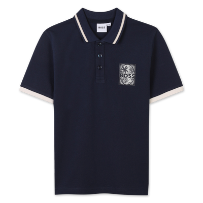 Polo met etiketje op de borst BOSS BOY