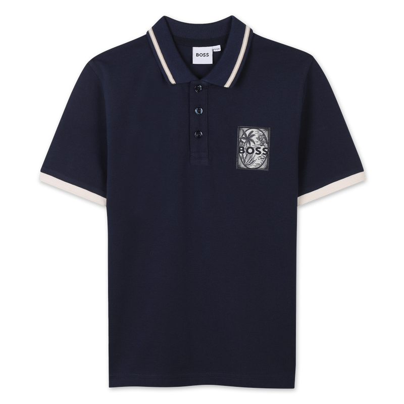 Polo met etiketje op de borst BOSS 
                        BOY