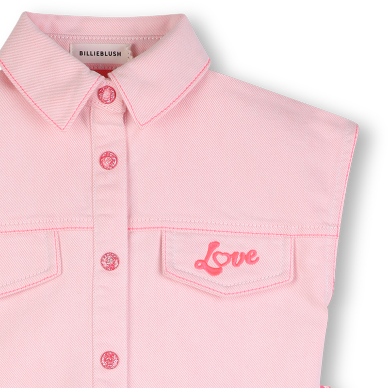 BI-MATERIAAL JURK BILLIEBLUSH 
                        GIRL