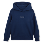SWEATER MET KAP, ELECTRISCH BLAUW, hi-res