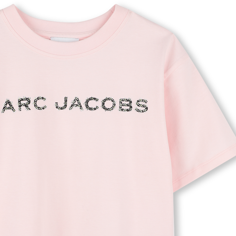 Katoenen T-shirt met strass MARC JACOBS 
                        GIRL
