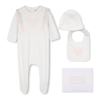 Pyjama set, muts en slabbetje KENZO KIDS MEISJE