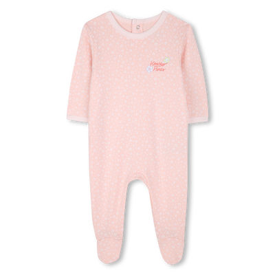 Katoenen pyjama met drukknopen KENZO KIDS GIRL